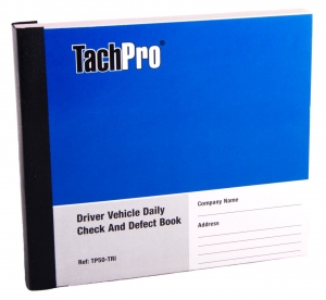 Daily Defect Book, Driver Vehicle Daily Check Defect Report Book, Tachpro defect book, vehicle defect report book, defect book, walk round report check sheet, pre journey walk round check