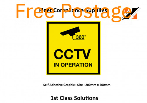 CCTV in operation Sign